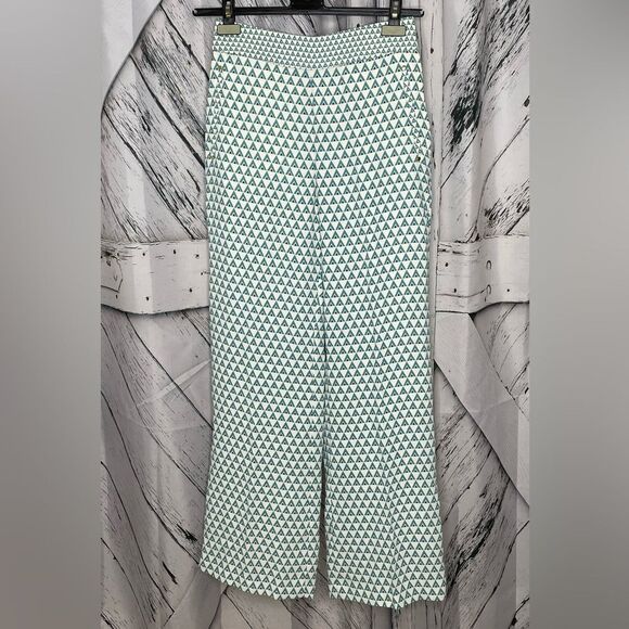 H&M Pants - NWT H&M Wide Leg Pants Triangle Pattern 4